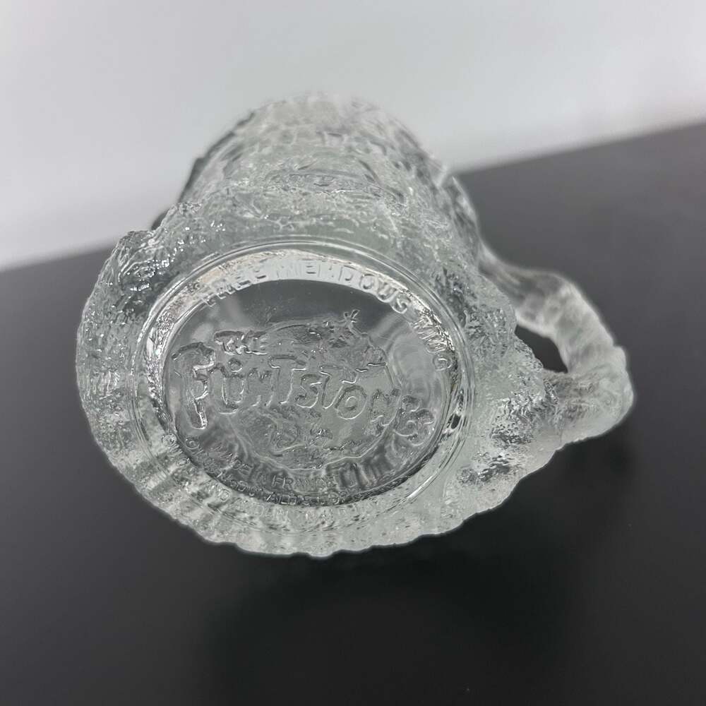 1993 McDonald’s THE FLINTSTONES “TreeMENDOUS” Glass Mug RocDonalds France - Picture 3 of 5